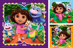 Ravensburger Puzzle 3x49, Dora the Explorer | Mehrfarbig
