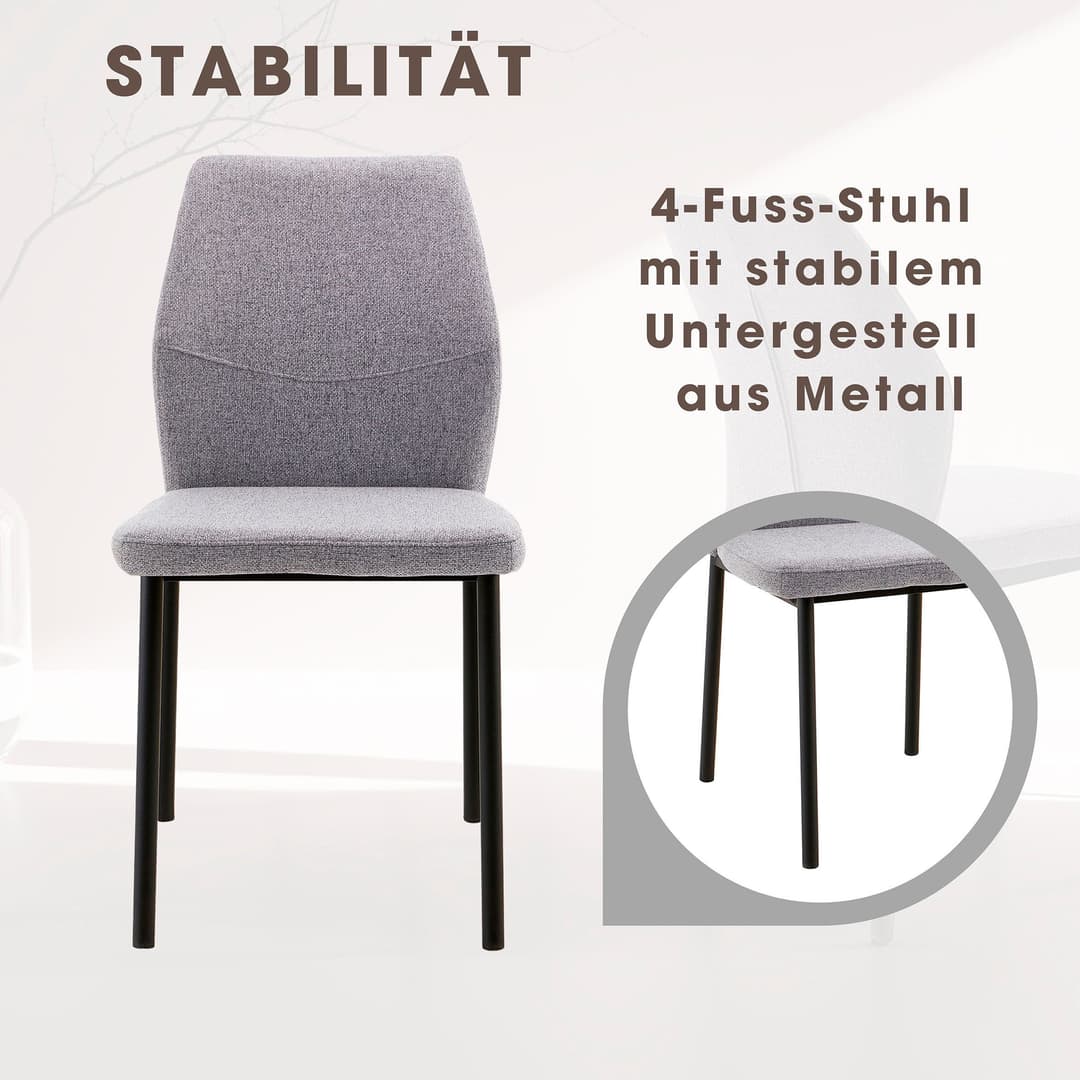 OTTO home Esszimmerstuhl Lumos | Grau
