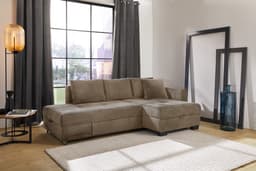 Jockenhöfer Gruppe Ecksofa Fantasy L-Form | Braun