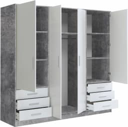 FORTE Kleiderschrank Jupiter | Mehrfarbig