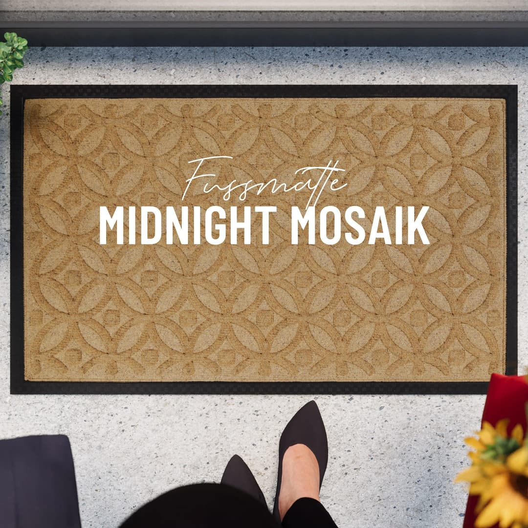 Wecon home Fußmatte Midnight Mosaic | Braun