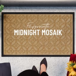 Wecon home Fußmatte Midnight Mosaic | Braun