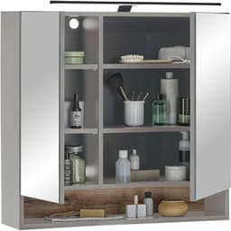 BASIC by Balculina Spiegelschrank Denver | Grau