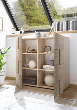 Home affaire Highboard Dama | Holztöne