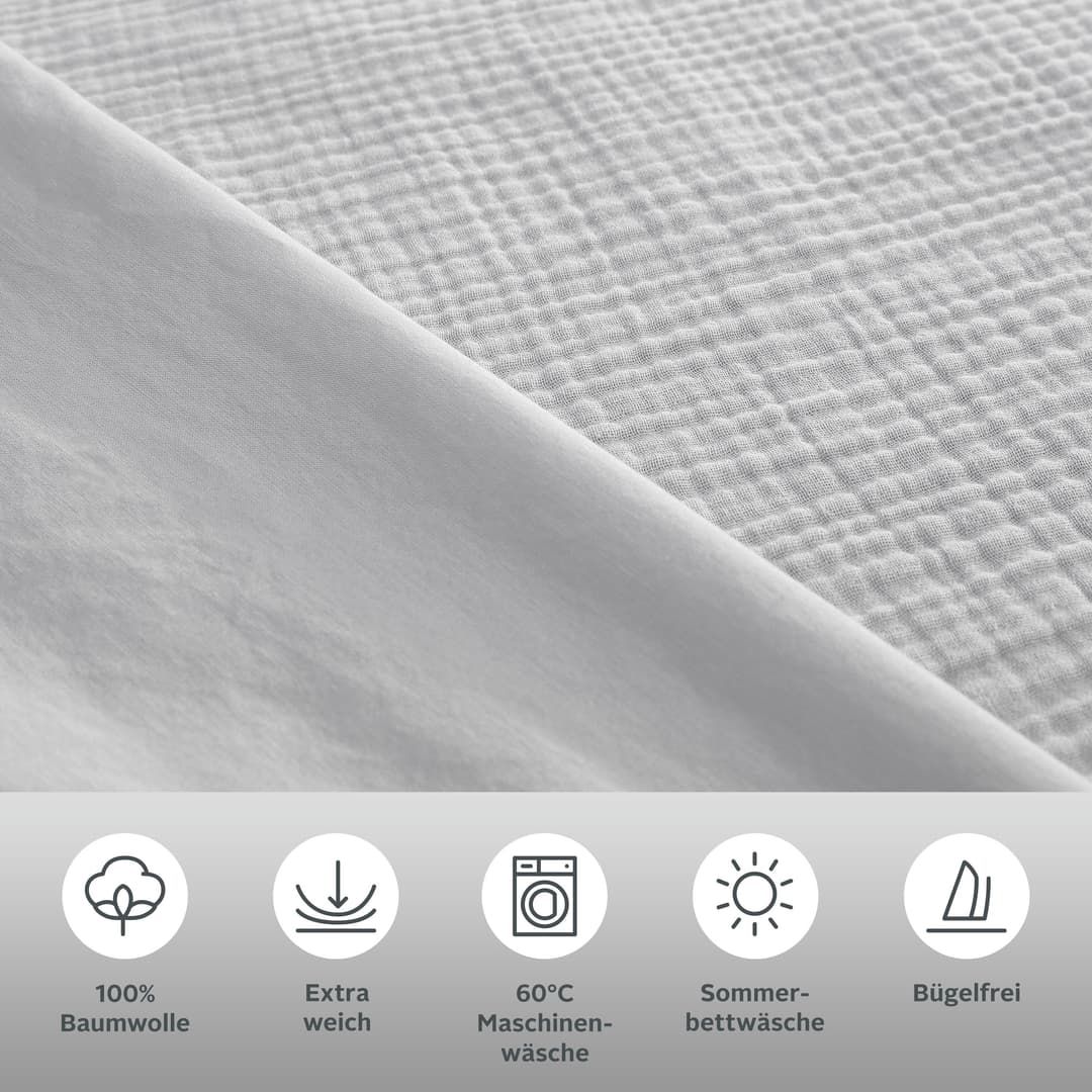 OTTO home Wendebettwäsche Sari3 | Grau