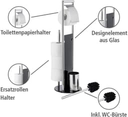 WENKO WC-Garnitur Ravina | Silber