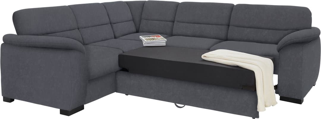 sit&more Ecksofa Montego L-Form | Grau