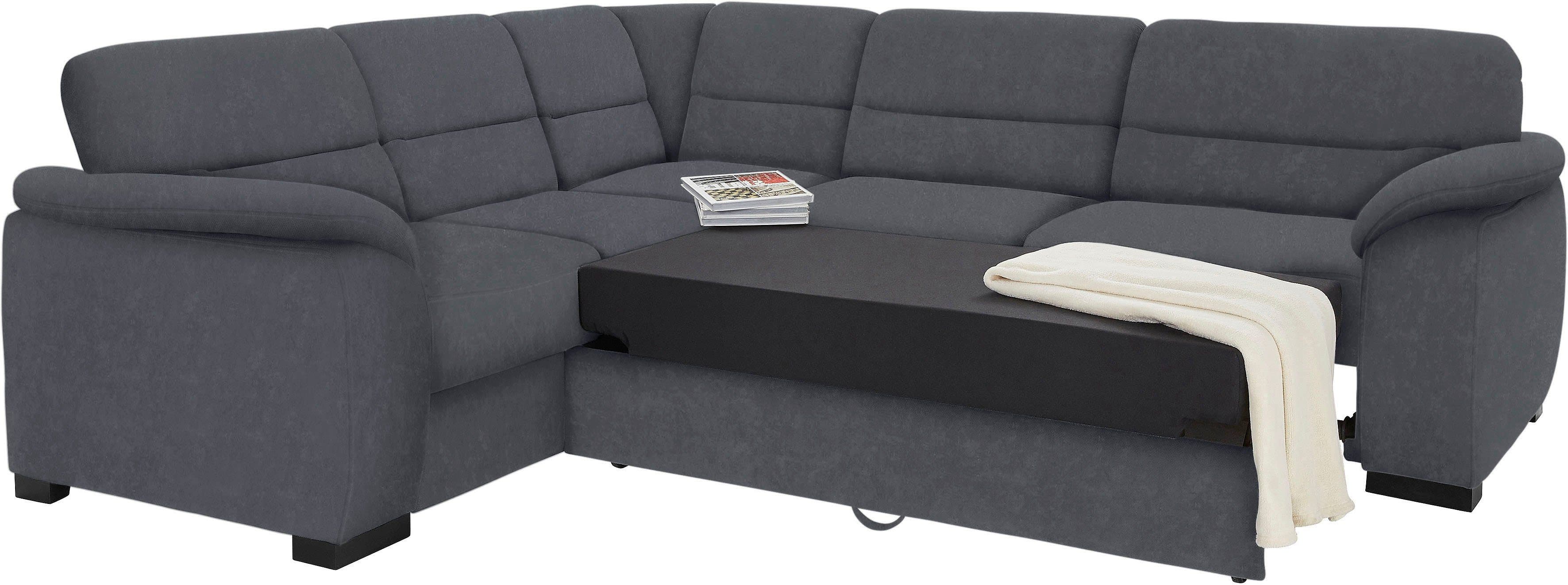 sit&more Ecksofa Montego L-Form | Grau