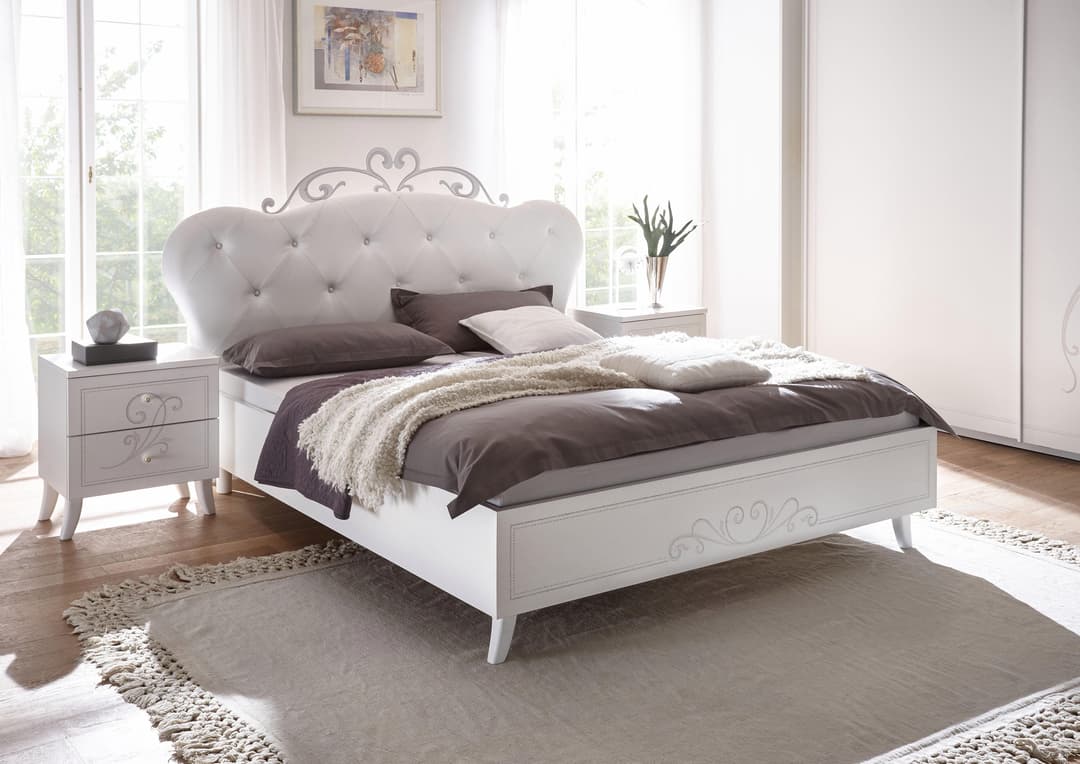 Home affaire Polsterbett Tivoli | Weiß
