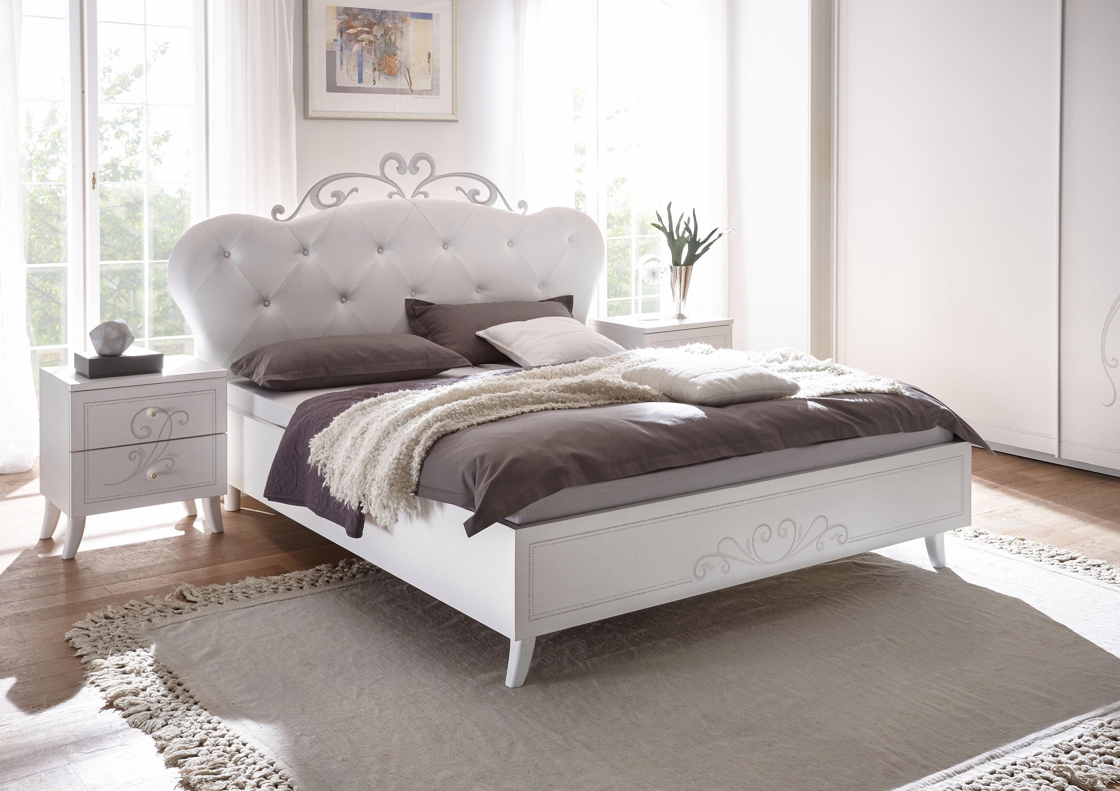 Home affaire Polsterbett Tivoli | Weiß
