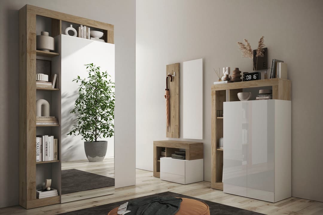 Home affaire Garderobenpaneel Hamburg | Holztöne