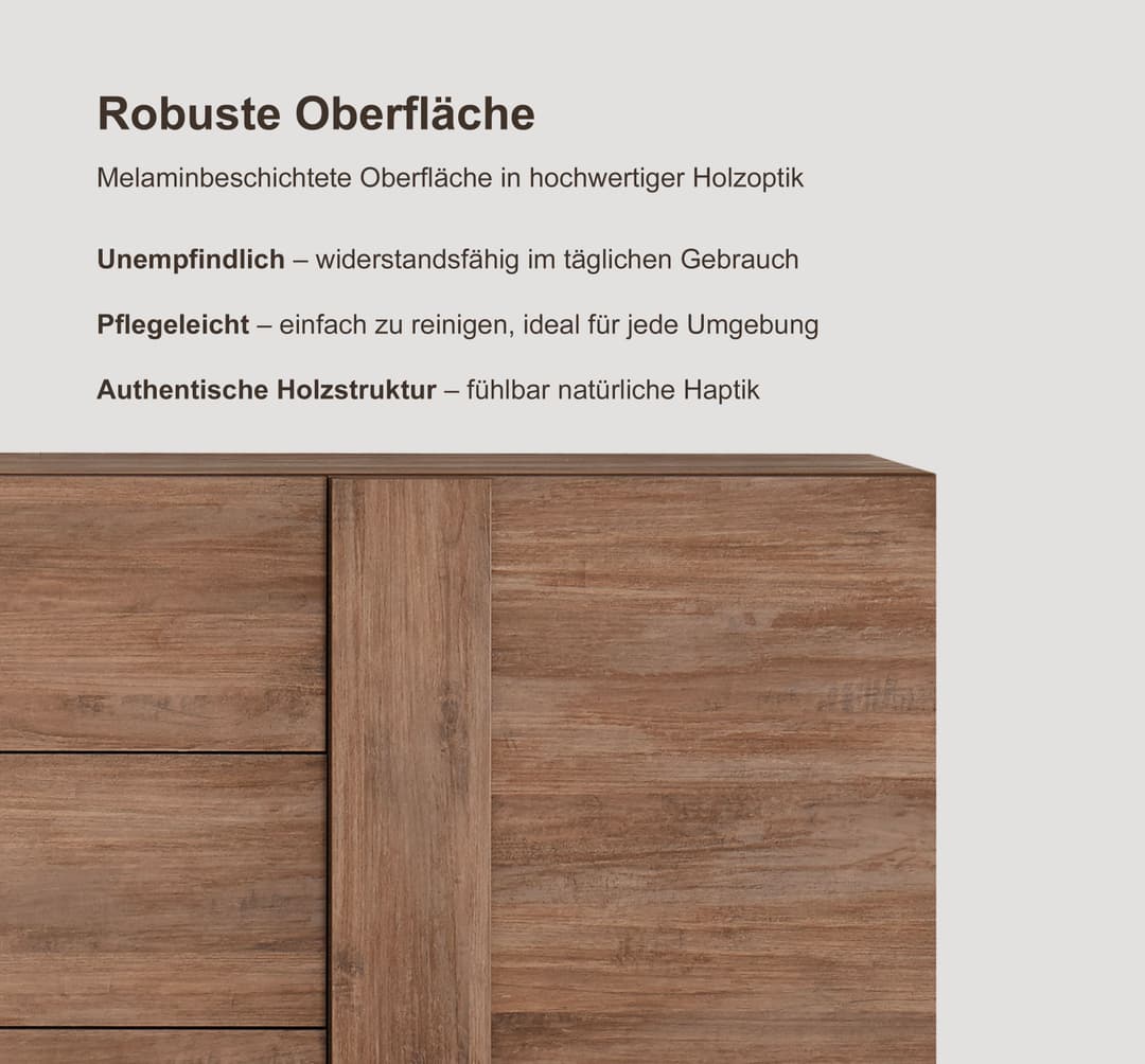 Home affaire Lowboard Jupiter | Holztöne