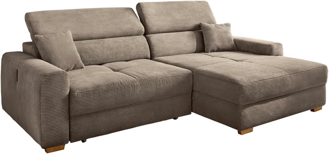 Jockenhöfer Gruppe Ecksofa Slider L-Form | Braun