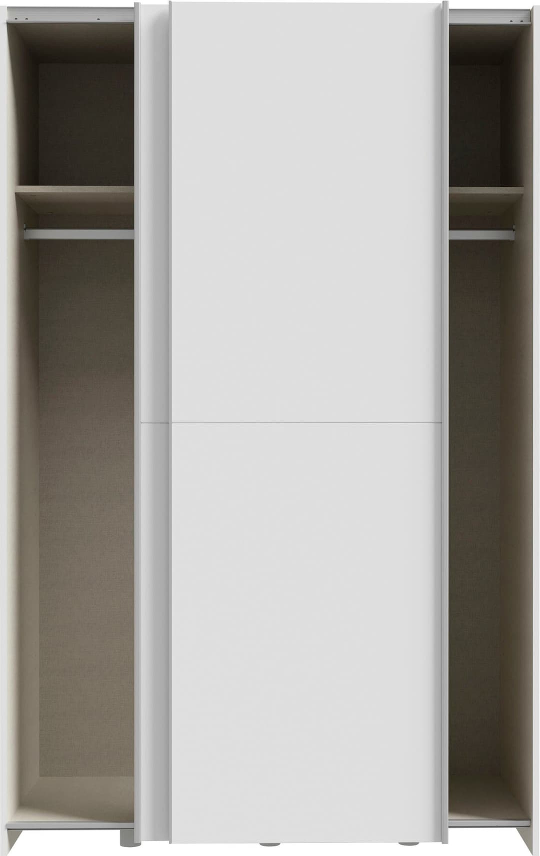 Forte Schwebetürenschrank | Weiß