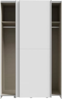 Forte Schwebetürenschrank | Weiß