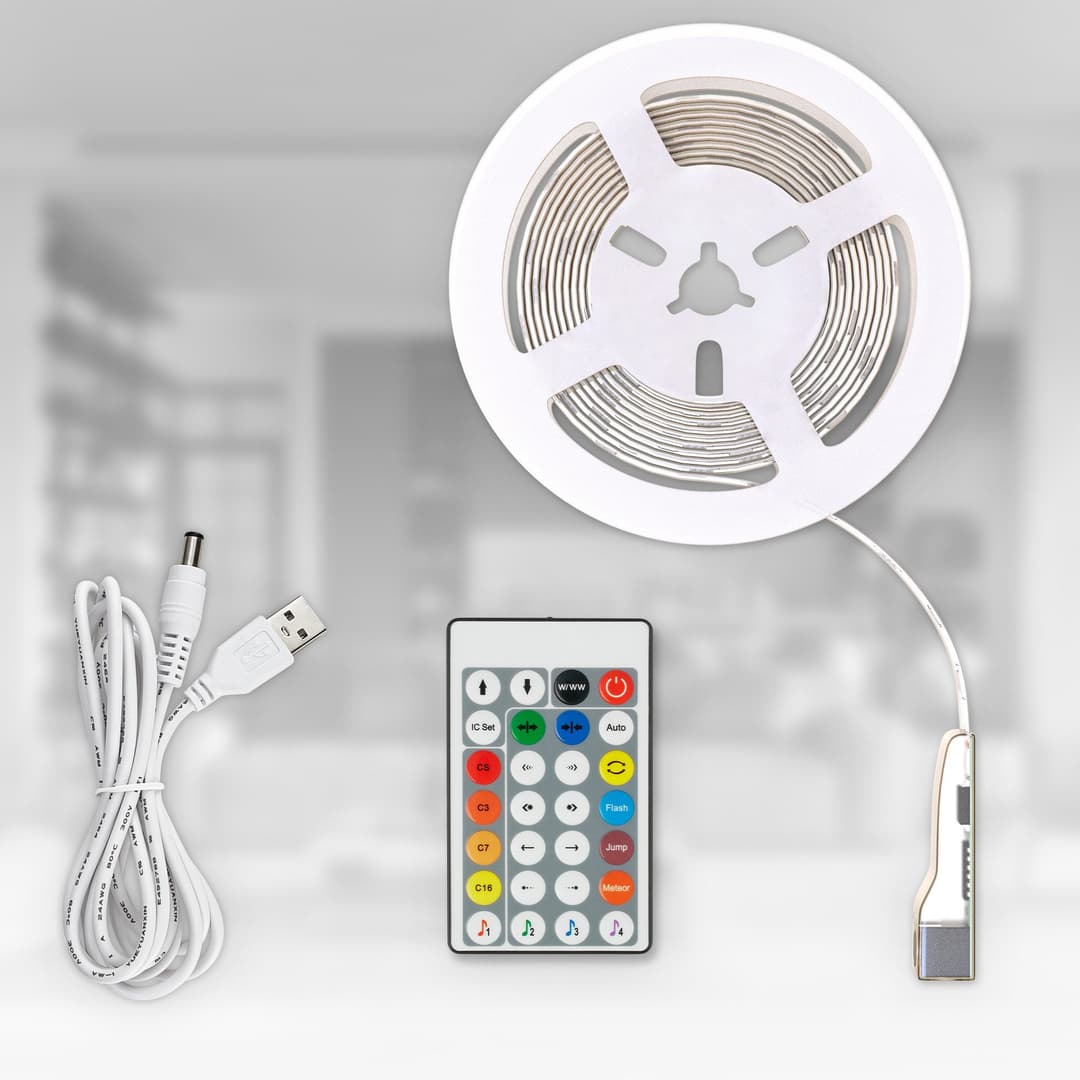B.K.Licht LED Stripe USB RGBIC | Mehrfarbig