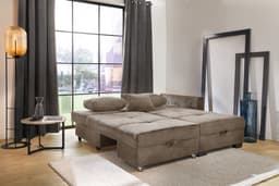 Jockenhöfer Gruppe Ecksofa Fantasy L-Form | Braun