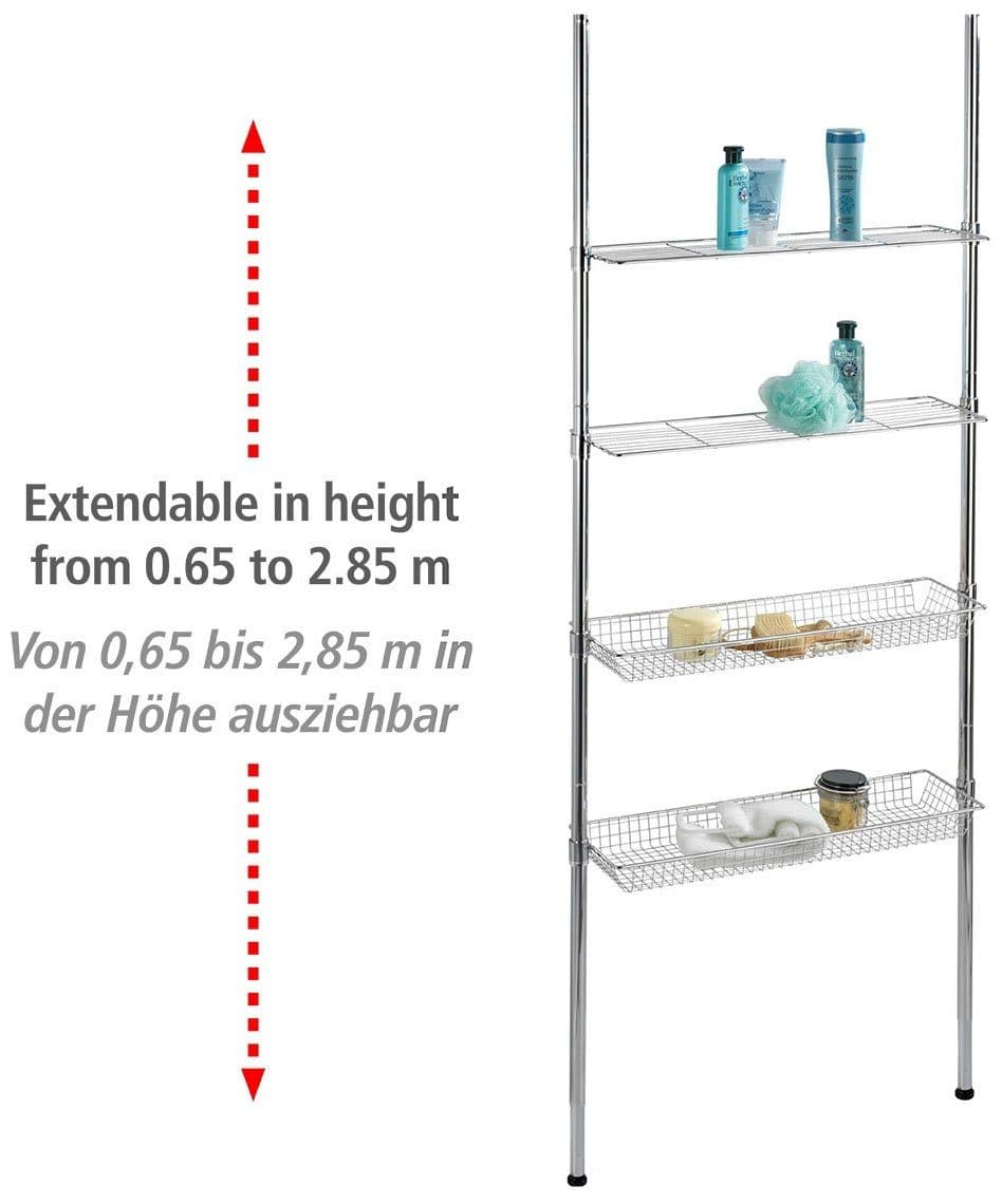 Wenko Badregal Ellera Teleskopregal | Silber