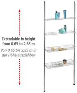 Wenko Badregal Ellera Teleskopregal | Silber