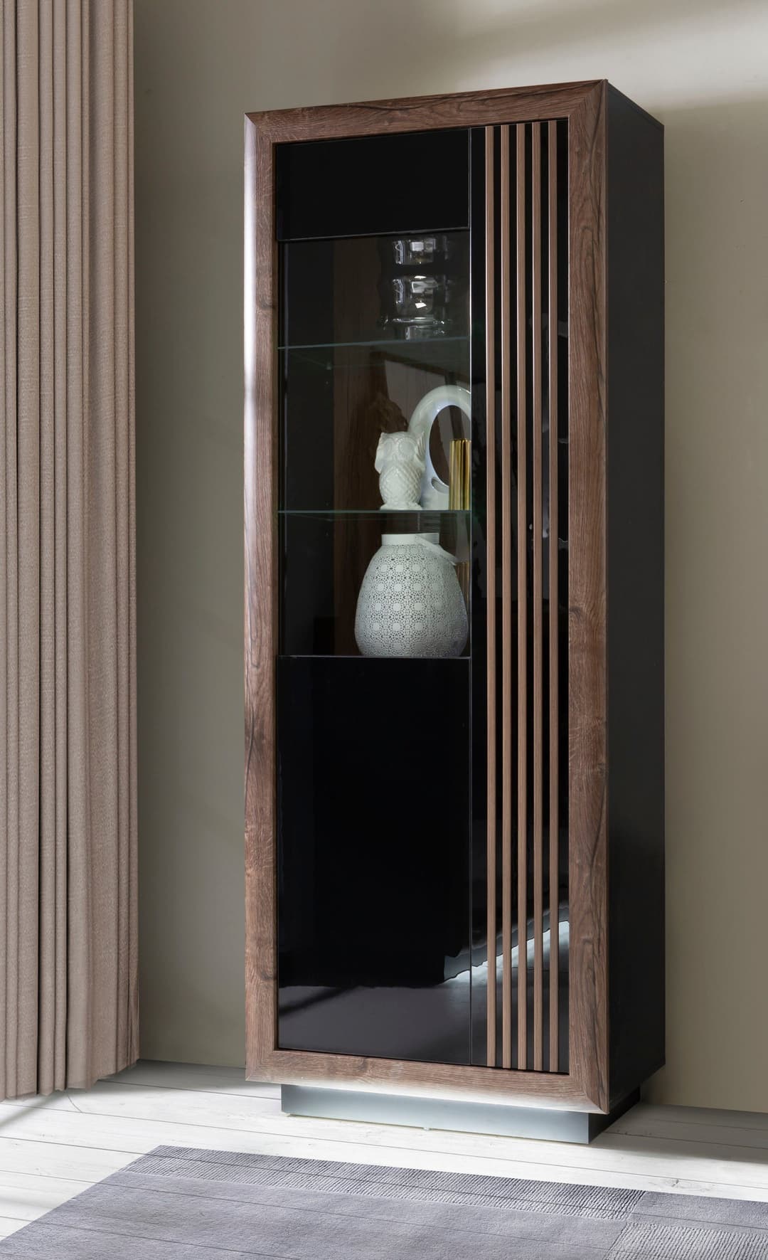 FORTE Highboard Savona | Schwarz
