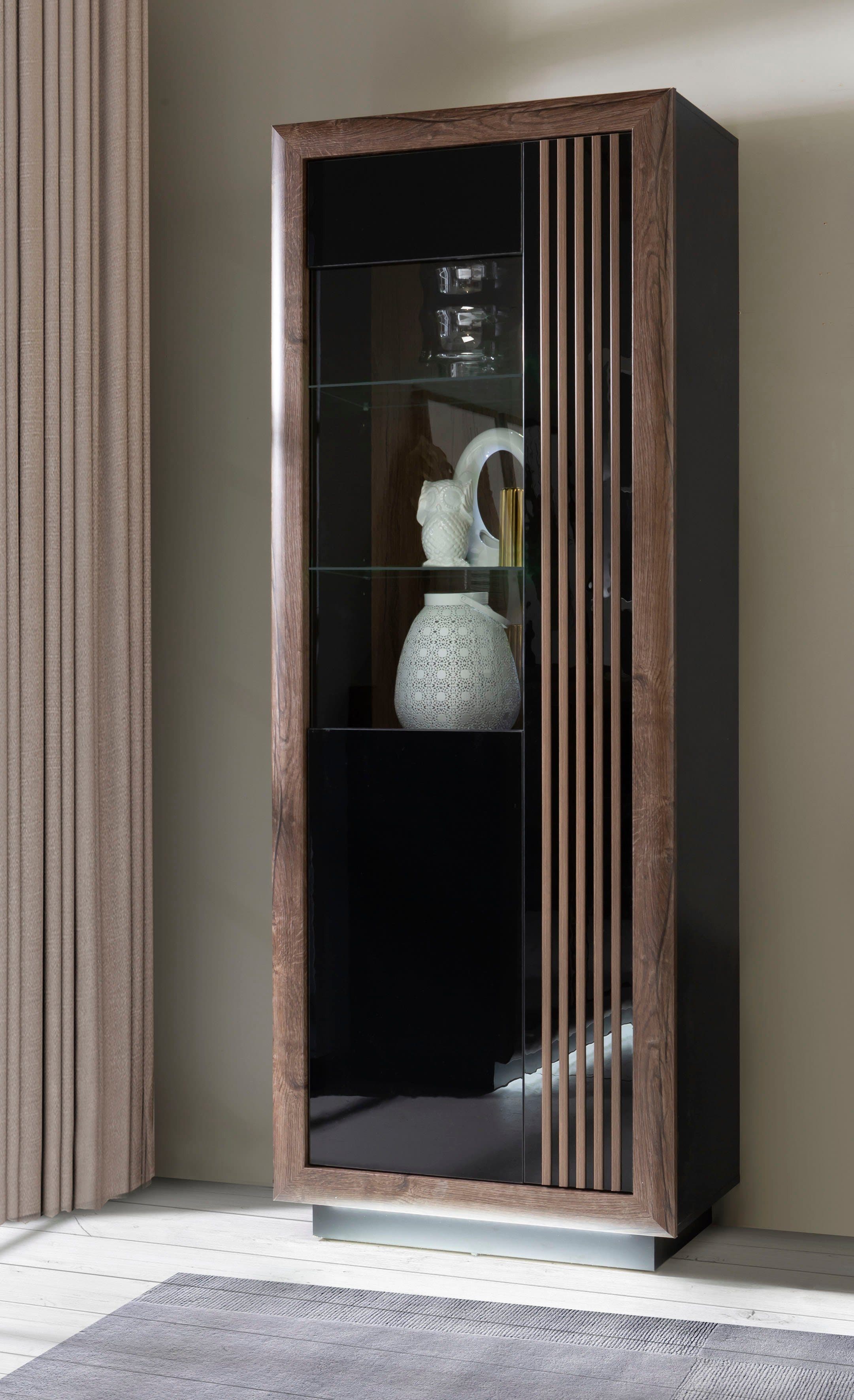 FORTE Highboard Savona | Schwarz