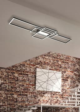 TRIO Leuchten LED Deckenleuchte MILA | Schwarz