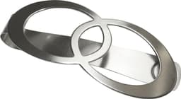 GARDINIA Dekospange Raffspange Infinity Doppelring | Silber