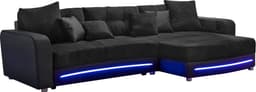 Jockenhöfer Gruppe Ecksofa Laredo | Schwarz