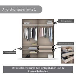 rauch Koluna Drehtürenschrank | Weiß