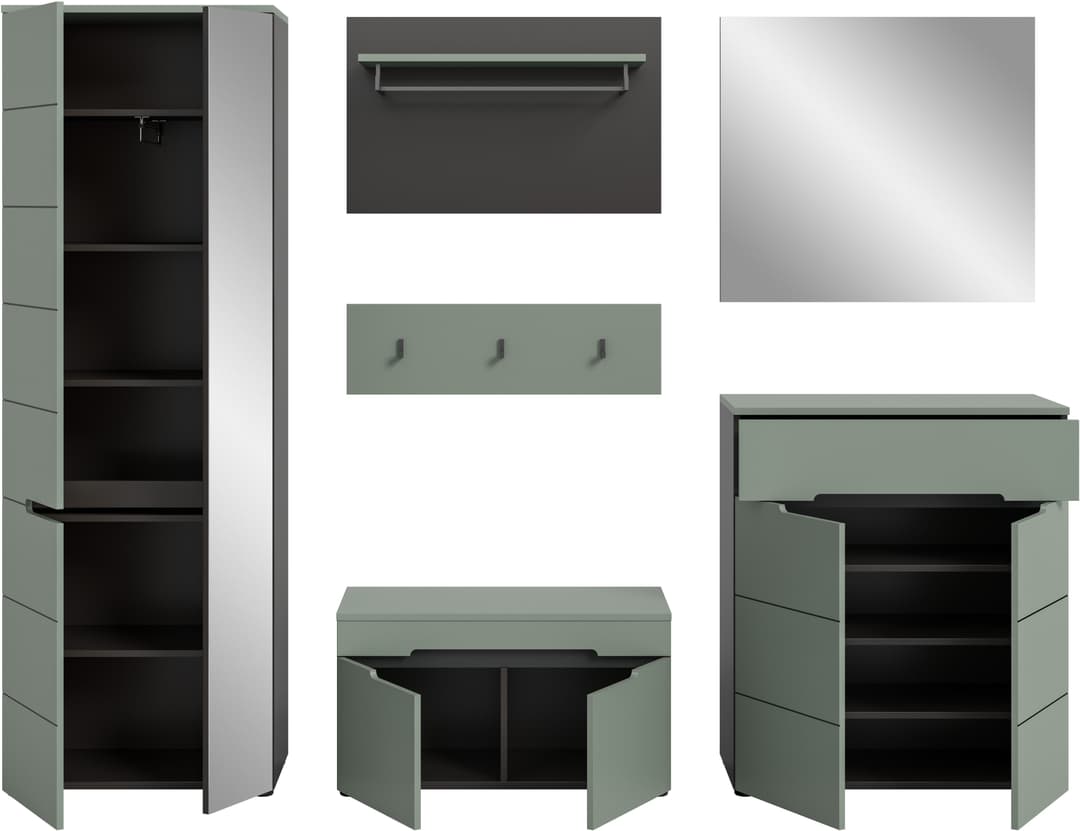 Home affaire Garderoben-Set Rehat | Mehrfarbig