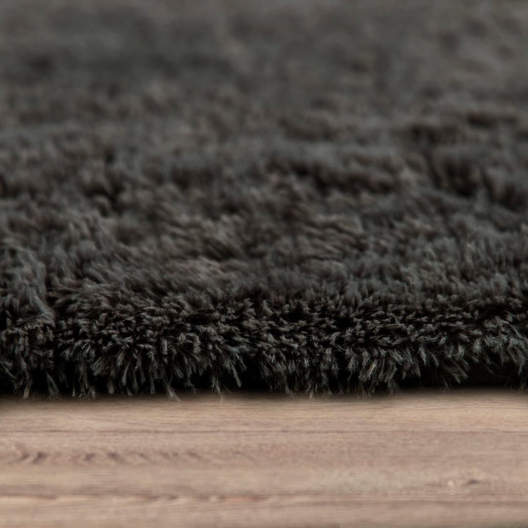 Paco Home Hochflor-Teppich Silky 591 | Grau