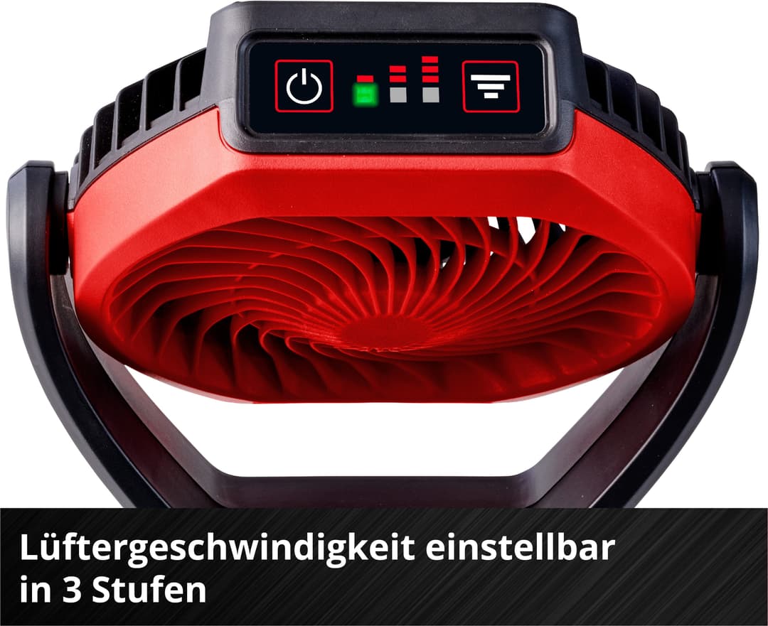 Einhell Akku-Ventilator GC-CF 18/110 Li-Solo | Rot