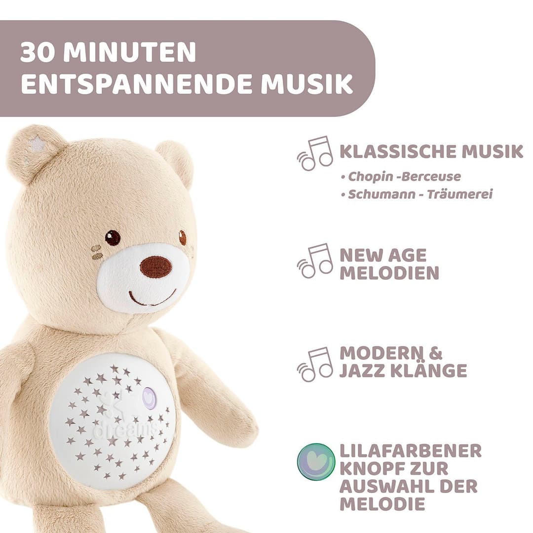 Chicco Kuscheltier First Dreams Baby Bear | Beige