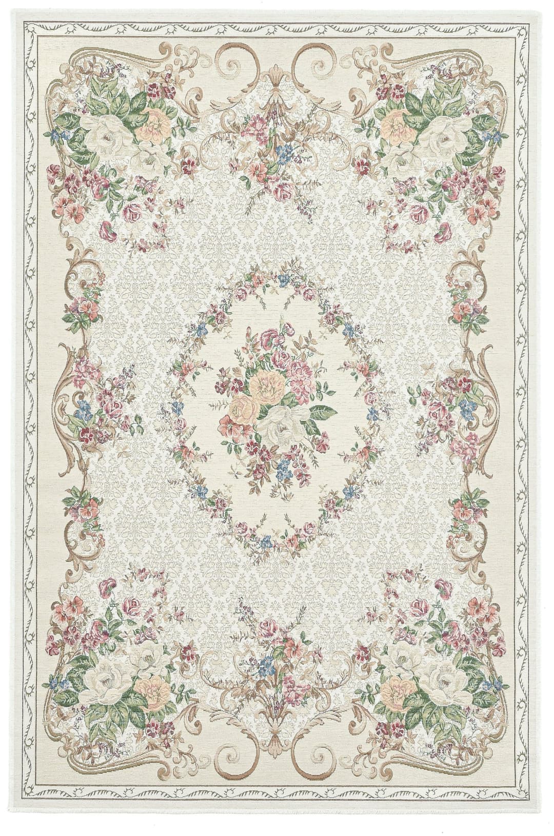 THEKO Teppich Flomi Floral | Beige