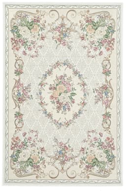 THEKO Teppich Flomi Floral | Beige