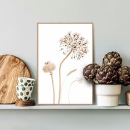 Reinders! Poster Trockenblumen | Beige