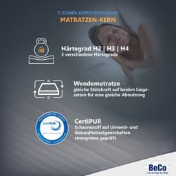 Komfortschaummatratze Double Deluxe 20 | Weiß