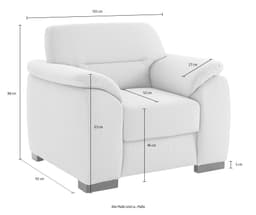 sit&more Sessel Montego | Grau