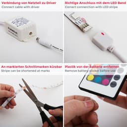 B.K.Licht LED-Streifen Lucilla | Mehrfarbig