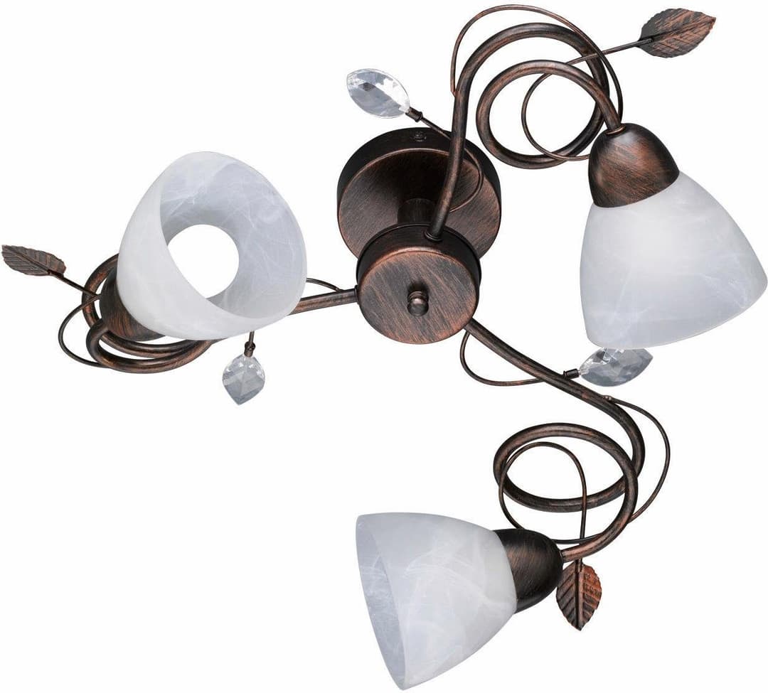 TRIO Leuchten Deckenleuchte Traditio | Braun