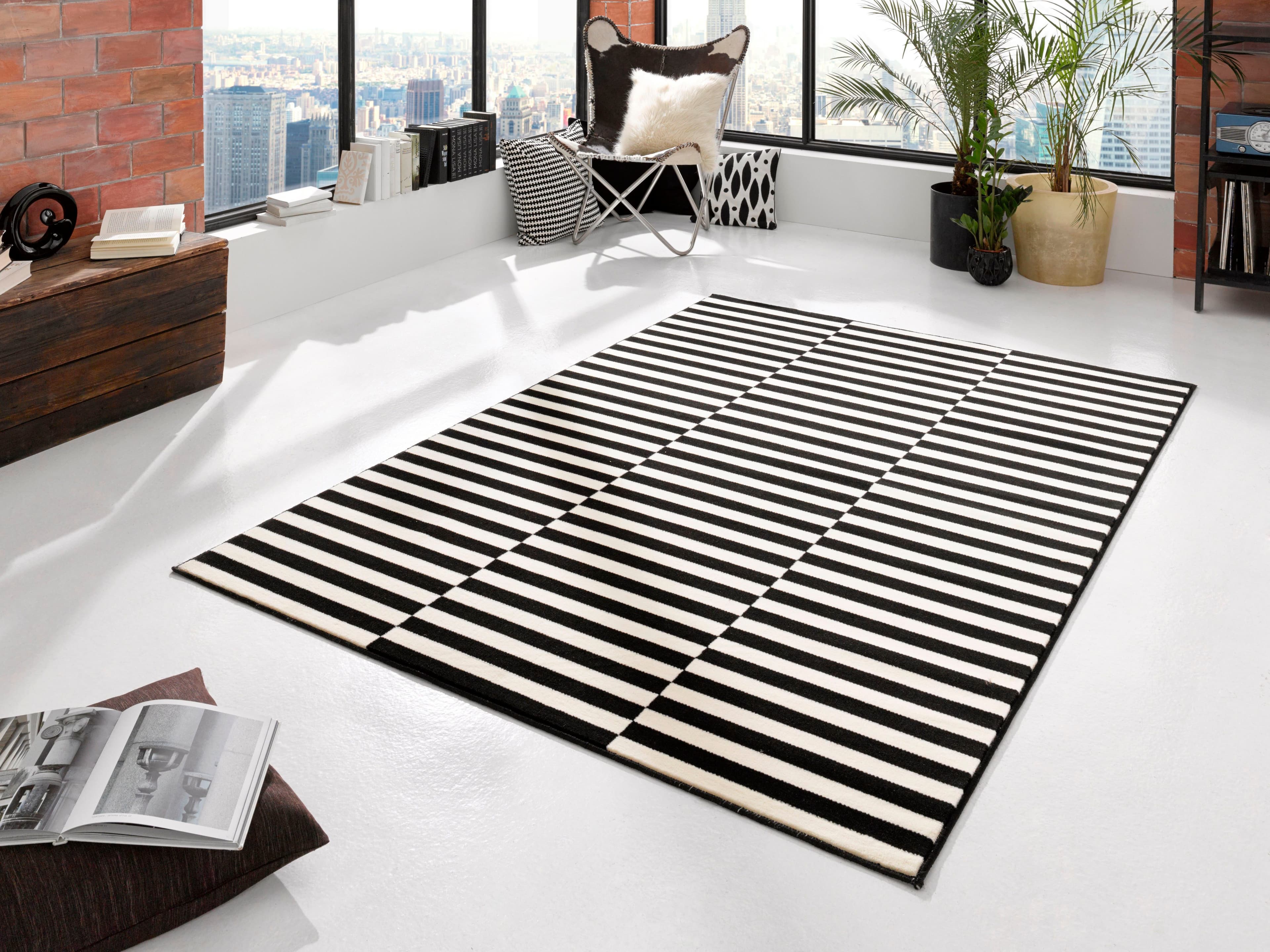 HANSE Home Teppich Panel | Schwarz