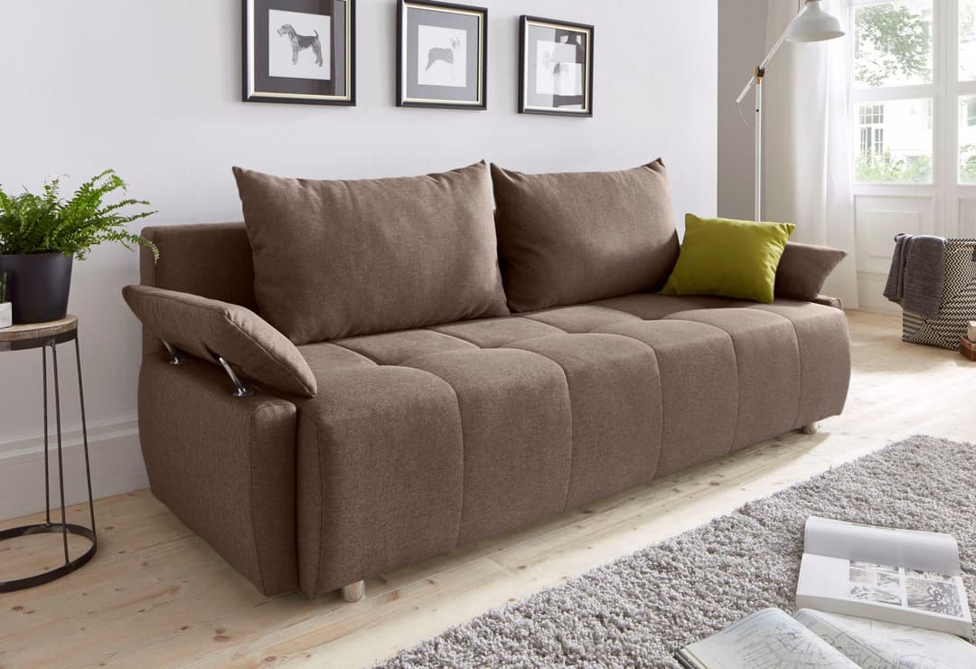 COLLECTION AB Schlafsofa Funtastic | Braun