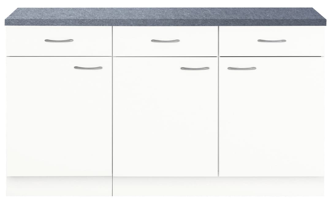 wiho Küchen Unterschrank Kiel | Weiß