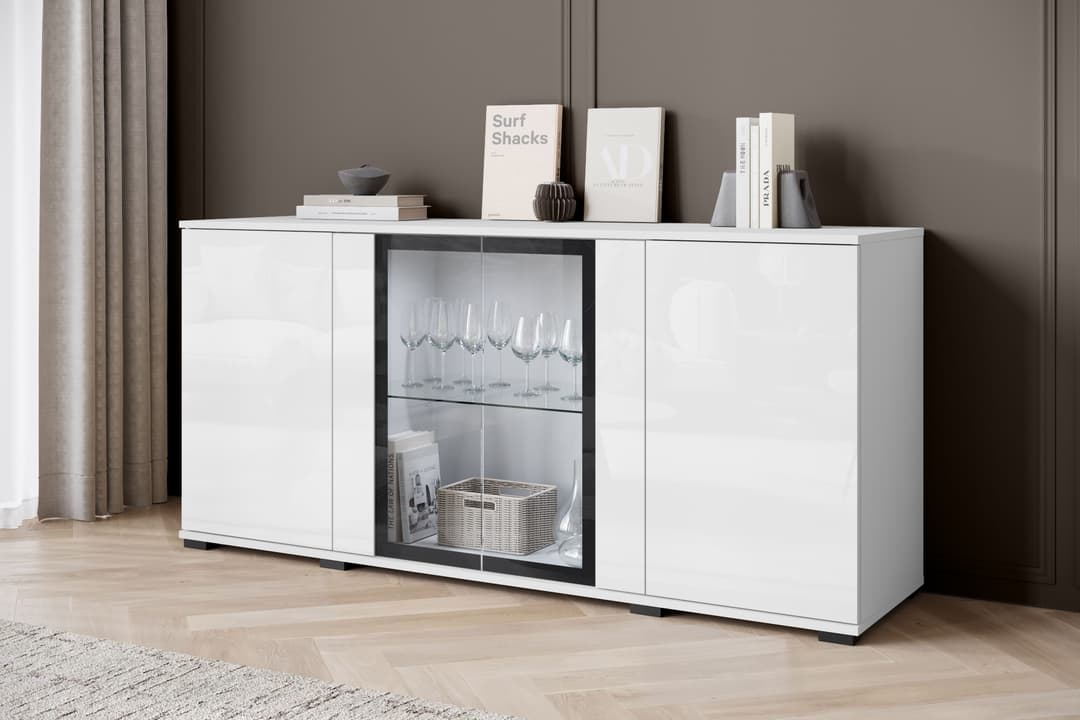 Home affaire Sideboard Caro | Weiß