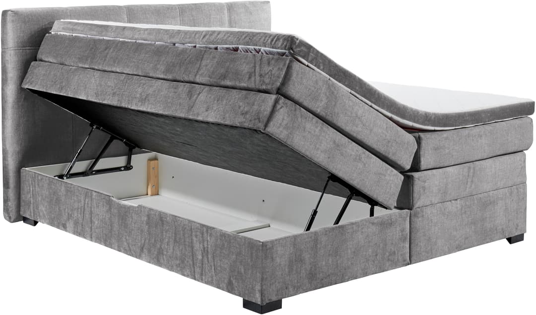 ED EXCITING DESIGN Boxspringbett Fanes | Grau