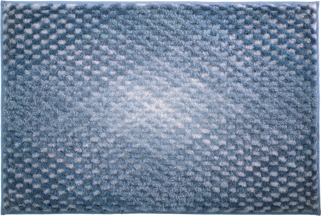 Kleine Wolke Badematte Cory | Blau