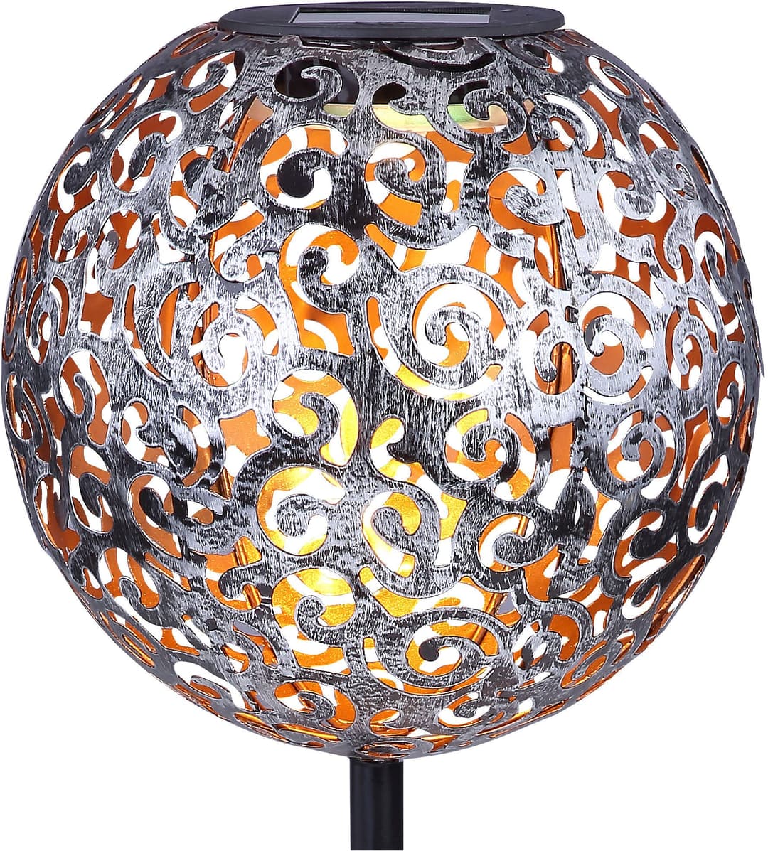 GLOBO LIGHTING SOLAR Solarleuchte | Silber