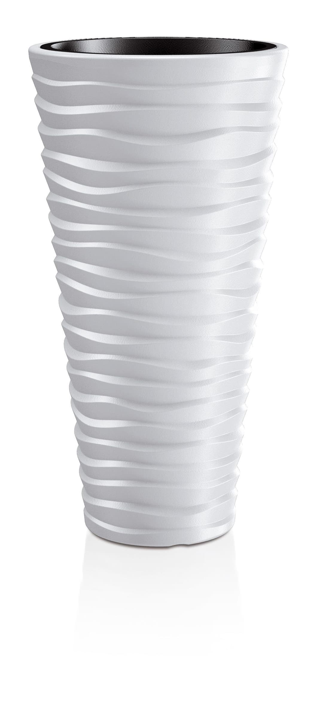 Prosperplast Pflanzkübel Sand slim | Weiß