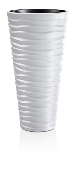 Prosperplast Pflanzkübel Sand slim | Weiß
