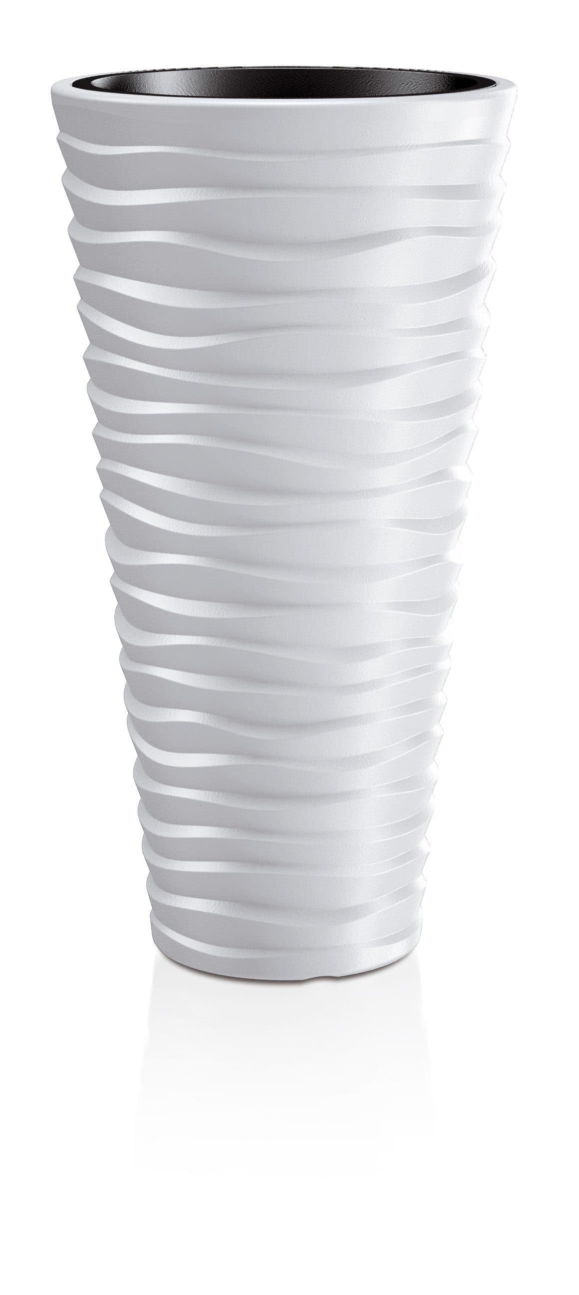 Prosperplast Pflanzkübel Sand slim | Weiß